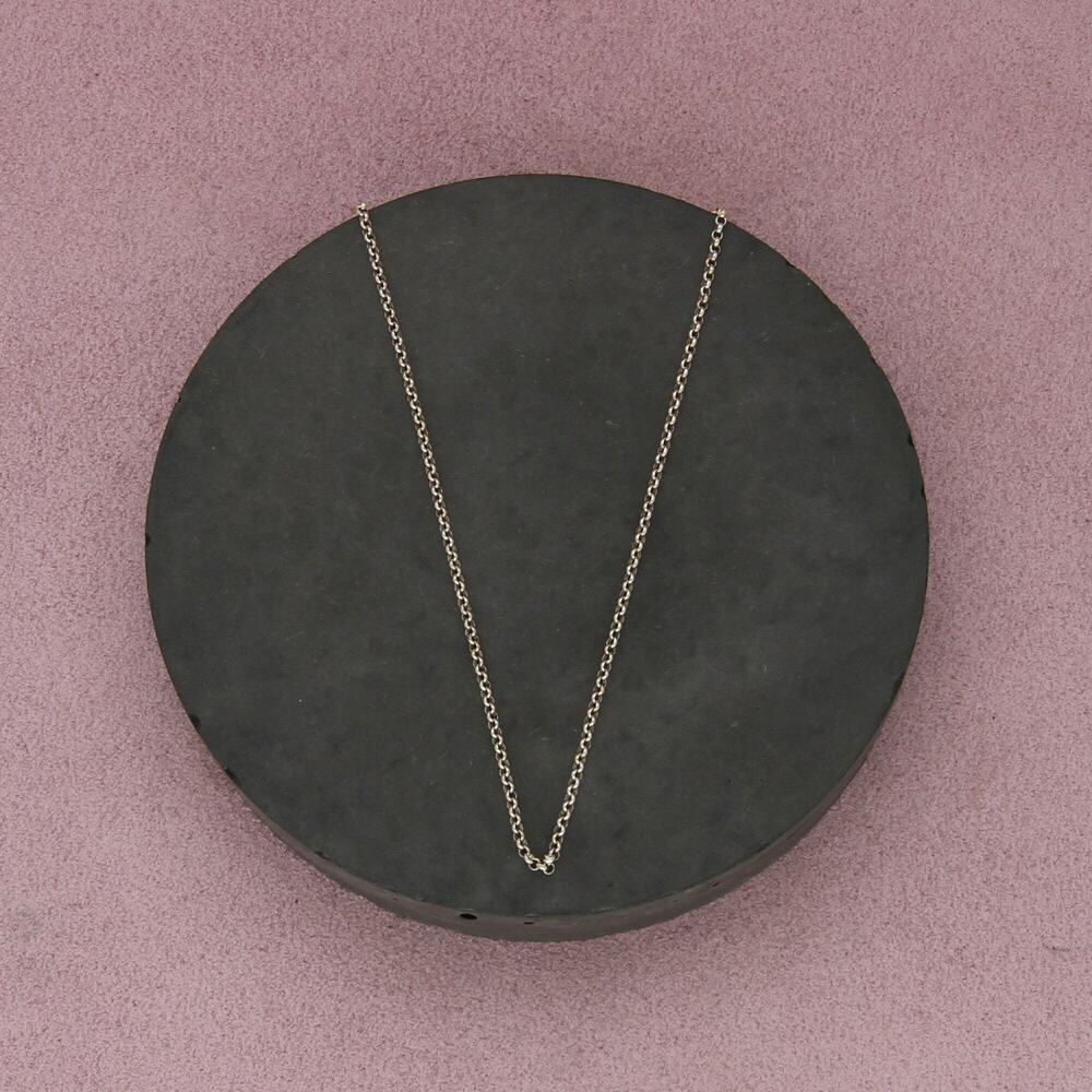 sterling silver 1mm rolo chain necklace size 18in
